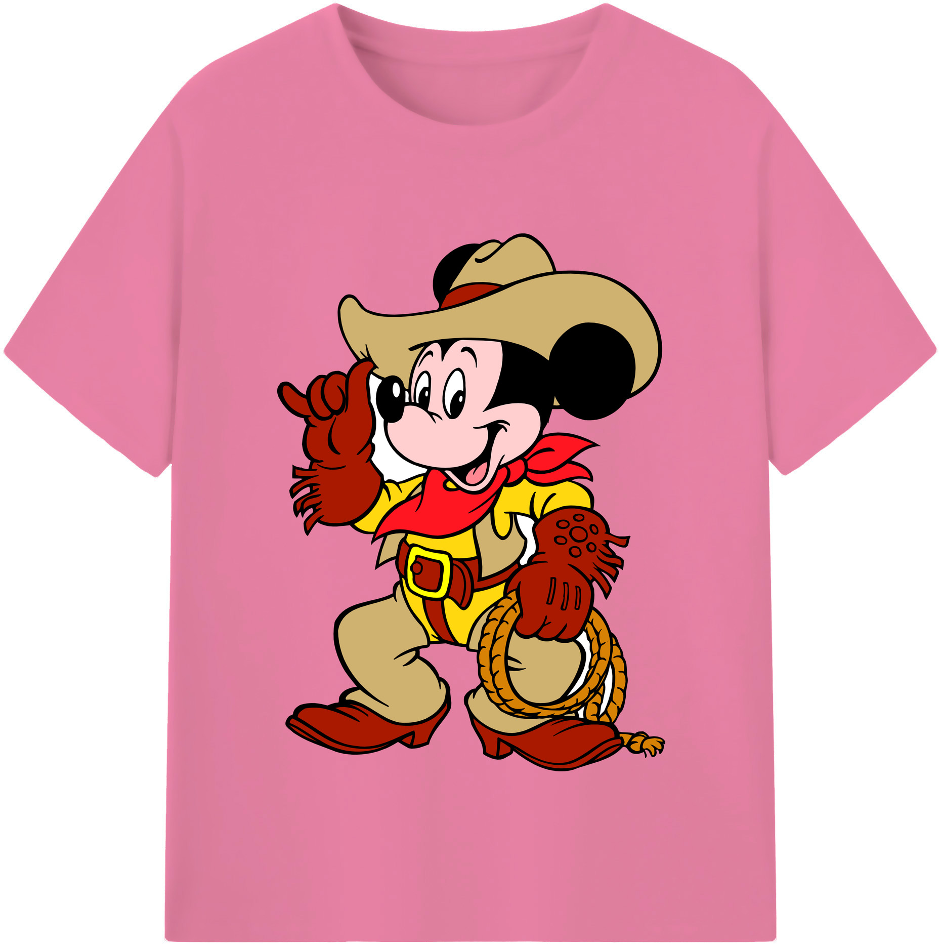 （画像用） ミッキーマウス Mickey Mouse 綿100％半袖Tシャツ（フロントプリント）